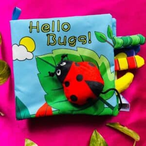 Hello Bugs! Cloth Book with 3D animals, a Mirror and Sound (Brand New Book)