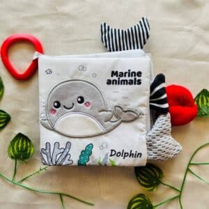 Marine Animals: Cloth Book with Touch and Feel Elements and Sound (Brand New Book)