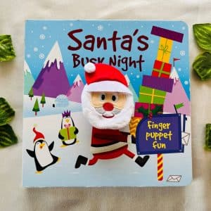 Santa's Busy Night Finger Puppet Board Book