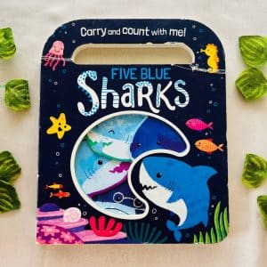 Five Blue Sharks Board Book