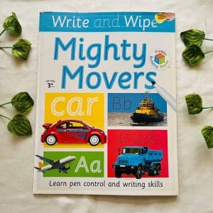 Mighty Movers Wipe Clean Book