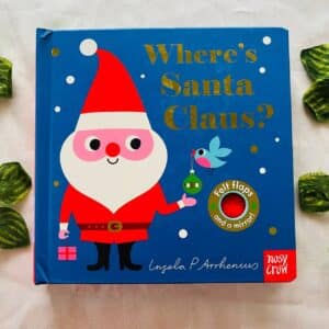 Where's Santa Claus? Board Book with felt flaps and mirror