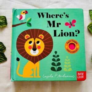 Where's Mr Lion? Board Book With Felt Flaps and Mirror