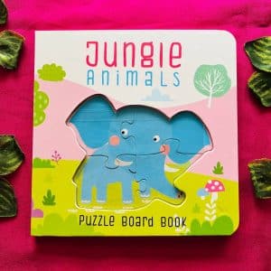 Jungle Animals Puzzle Board Book (Brand New Book)