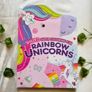 Shaped Super Colouring Fun Rainbow Unicorns