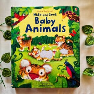 Usborne:  Hide And Seek Baby Animals Touch and feel Board Book